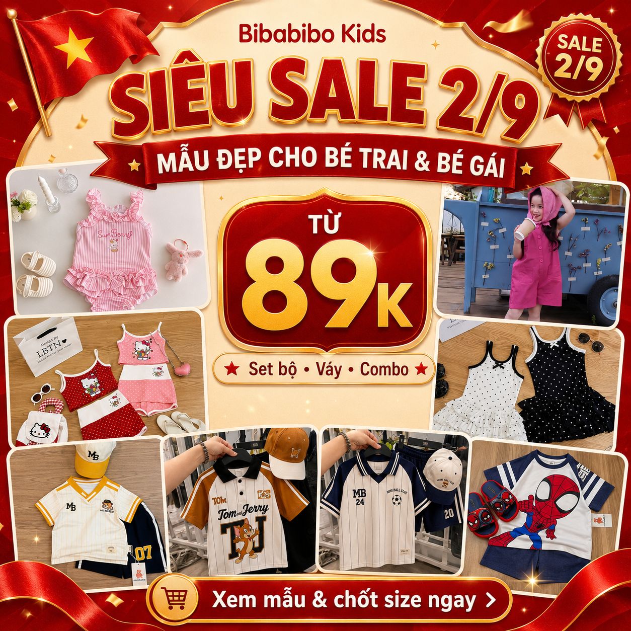 Bibabibo Kids Siêu Sale 2/9